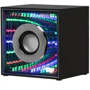 Sharper Image SBT636BK Infinity Lights Mirror Bluetooth Wireless Speaker